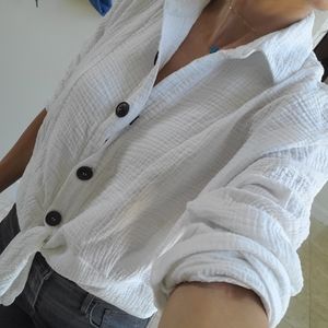 Freepeople tie shirt